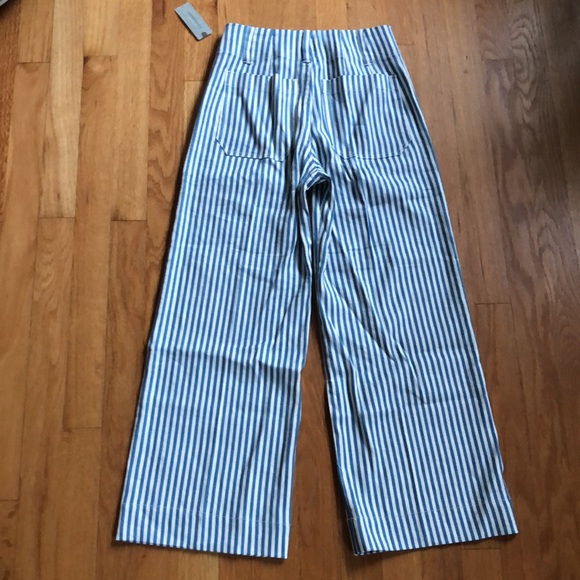 THE COLETTE CROPPED WIDE-LEG PANTS BY MAEVE: LINEN EDITION - Picture 6 of 16